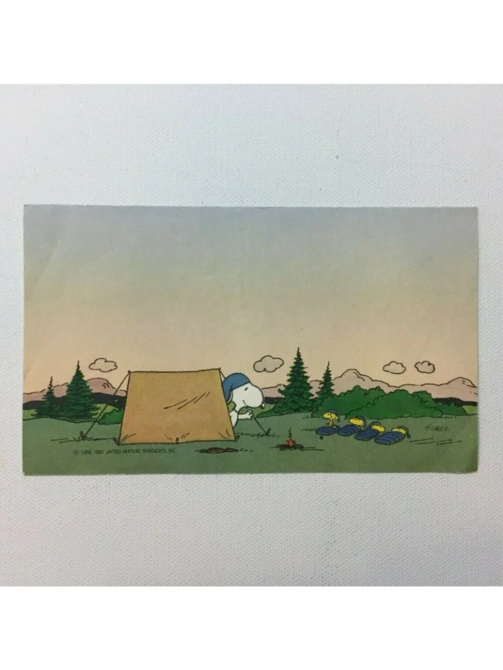 Vintage Greeting Card Blank Birthday Congratulations Post Card Set Elvis Peanuts